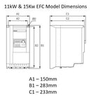 11kW EFC3610 Inverter Drive 380- 480VAC 50/60Hz