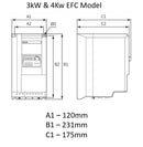 4kW EFC3610 Inverter Drive 380- 480VAC 50/60Hz